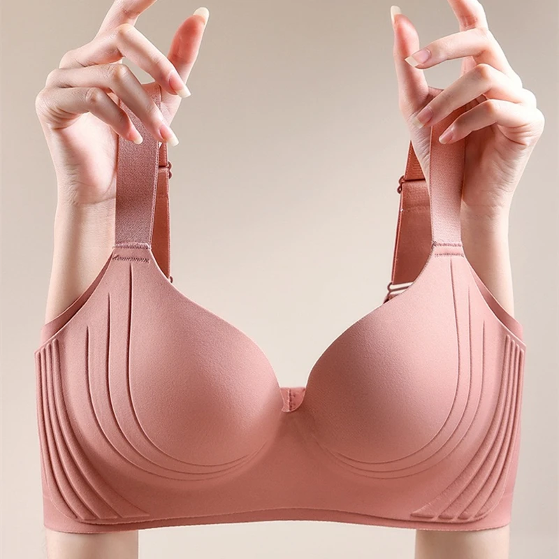 High-quality Underwear Without Steel Rings For Women With Large Breasts, Small Breasts, Large Size Ultra-thin Adjustment Bra